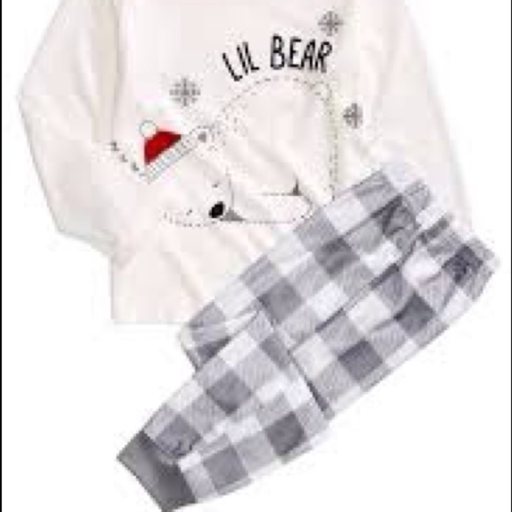 Matching Kids Lil Bear Pajama Set, Created Macyś - Picture 3 of 9